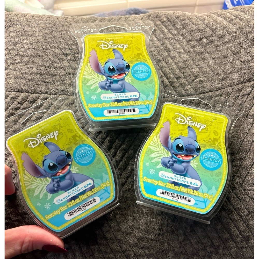 THREE Disney Stitch: Experiment 626 Scentsy bars.